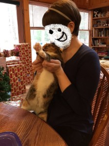 Fattie is always so happy to be with me. (Joyously copyrighted by J. W. Kain.)